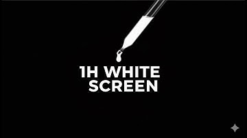 1 Hour Pure White Screen (4K UHD) — Brightness & Uniformity Test | ZNSLab