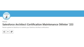 Dev. Lifecycle & Deployment Architect Certification for Winter ’23