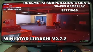 Grand Theft Auto 5 Gameplay Test Snapdragon 6 Gen 4 Winlator Ludashi 2.7.2 (Windows) On Android