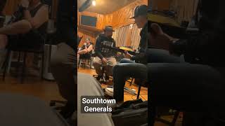 Pelle laying tracks for Southtown Generals