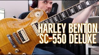 Harley Benton SC-550 Deluxe Guitar Review: Looks like Paradise, Sounds like  Roswell. - YouTube