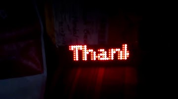 Google assistant controlled dot matrix display