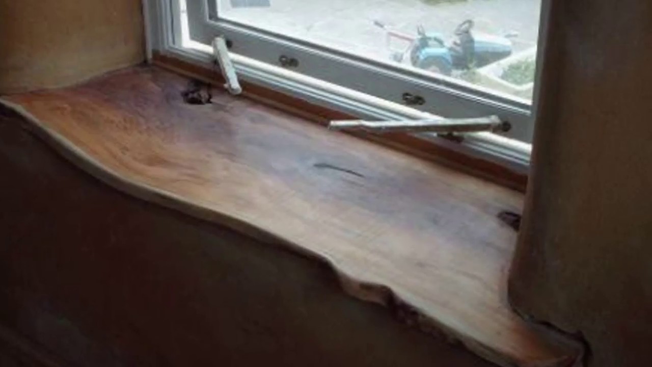 Подоконники из дерева | wooden window sills - YouTube