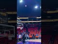 Luka Doncic hits a crazy 3/4 court shot pregame. 📸🦅🏀