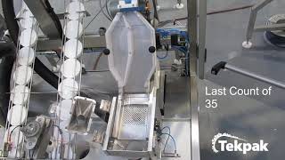 Automated System For Product Counting And Loading Into Tubs