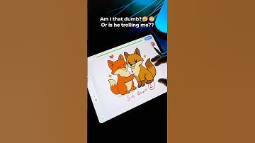 Am I that dumb?🤔😢Or is he trolling me??App: Drawly#drawly #funny #trolling #digitalart #drawing
