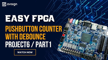 FPGA project 06 Part1 - Pushbutton counter with debounce