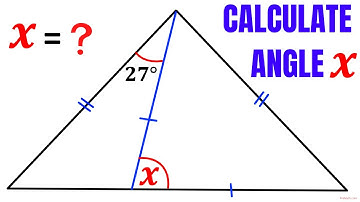 Calculate the angle X and justify | Learn how to Solve the Geometry problem Quickly