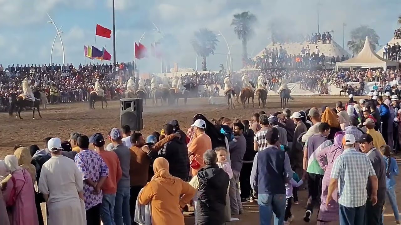 لقطات جميلة من اجواء مهرجان مولاي عبد الله للتبوريدة