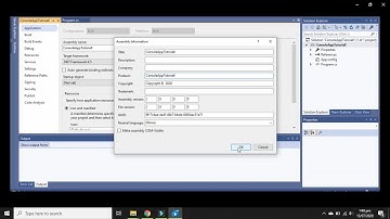 C# |  Application change assembly version/File Version/Copyright text