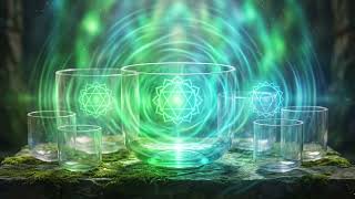Heart & Throat Chakra Healing Music | Singing Crystal Bowls Meditation