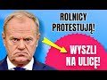 ROLNICY PROTESTUJĄ W WARSZAWIE! RZĄD ICH OSZUKAŁ!