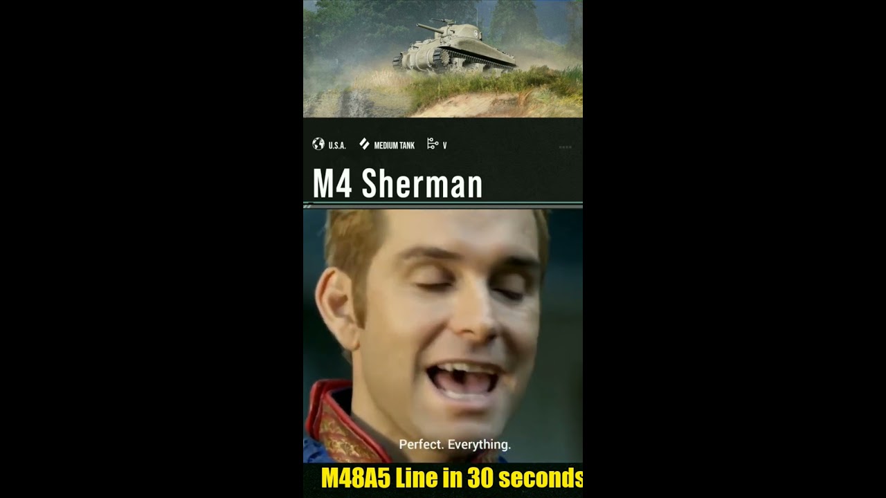 Rating M48A5 Patton Line In 30 Seconds WOT Console Shorts Wot