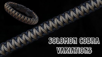 HOW TO MAKE SOLOMON COBRA VARIATION PARACORD BRACELET, PARACORD TUTORIAL, DIY..