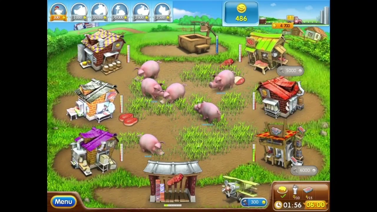 Веселая ферма как пройти уровень. Farm Frenzy 2. Веселая ферма геймплей. Веселая ферма 2 карта. Веселая ферма 2 улицы.