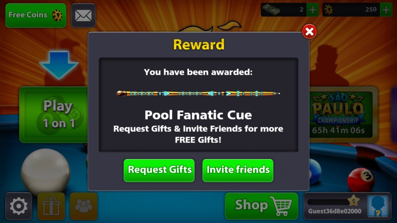 Pool Fanatic Cue Get free 