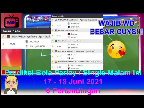 Prediksi Bola Malam Ini 17 - 18 Juni 2021/2022 - Mix Parlay | UEFA EURO 2020 | Belanda vs Austria