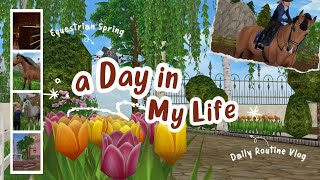 EQUESTRIAN SPRING BARN ROUTINE || DAY IN MY LIFE VLOG || SSO RRP