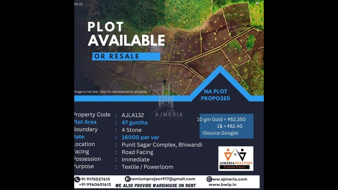 47 Guntha Of Vacant Land Available For Textile Powerloom Purpose On 47-guntha-of-vacant-land-available-for-textile-powerloom-purpose-on