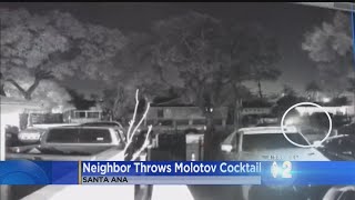 Neighbor Dispute In Santa Ana Turns Fiery After Man Allegedly Throws Molotov Cocktail