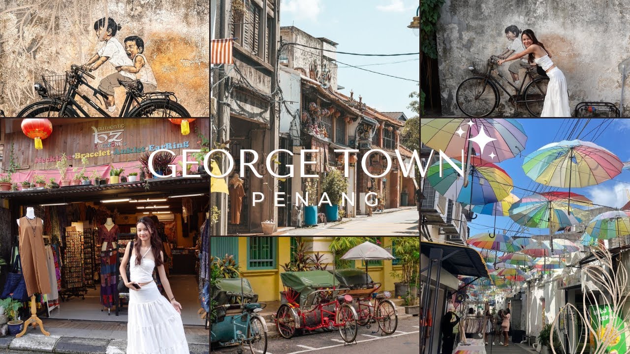 Exploring the Colorful Streets of Georgetown, Penang 🇲🇾 | Street Art, Food & Hidden Gems!"
