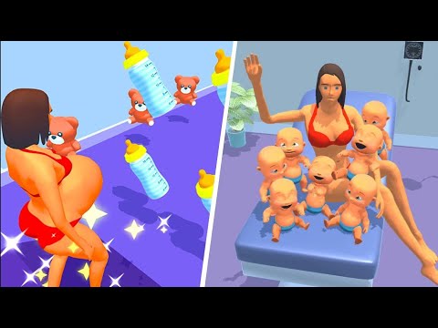 Pregnant Runner 🍼👶🍼 NEW GAME!! All Levels Gameplay Trailer Android, iOS PR1GP2 1(4)