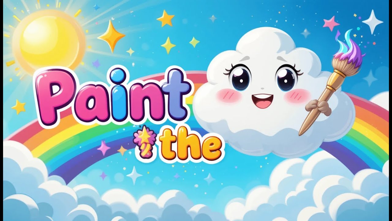 🌈 Sky Magic! Cloudy the Painter Cloud – Fun Nursery Rhyme for Kids