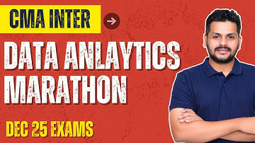 Business Data Analytics Marathon | Business Data Analytics | CMA Inter Dec 2025 Exams