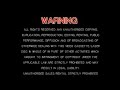 Varia Music Production Sdn. Bhd. Warning Screen (Chinese &amp; English) (2007)