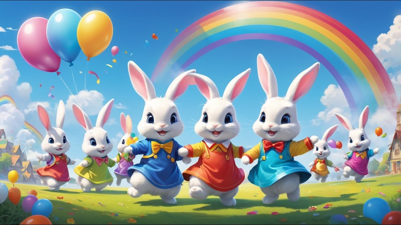 "Bunny Hop Parade 🐰 | Fun Easter Dance Song for Kids | Happy Bunny Song for Children"
