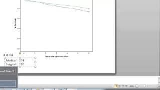 Ayumi's Biostatistics Tutorial Lesson 26 (2) Kaplan-Meier-Graph-SPSS　―　新谷歩　医療統計講座　（英語）