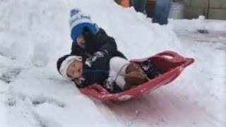 Try Not To  Laugh - Funniest Kids and Baby snow Fails