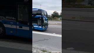 Två Setra Dubbeldäckare Ankommer Henriksdal.