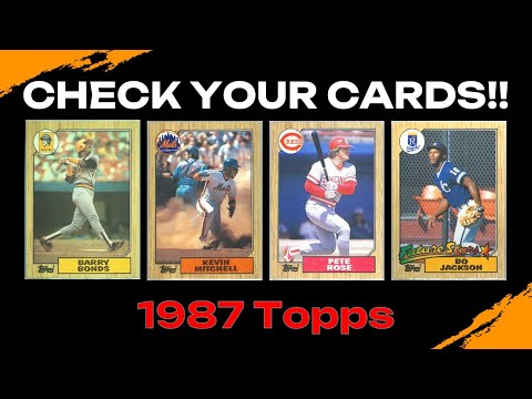 1987 Topps: One Card To Rule Them All