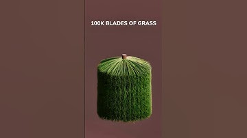 The Amazing Grass Blade 3D Experiment ! 3D video #shorts  #3danimation #asmr