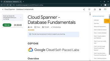 Cloud Spanner - Database Fundamentals | #qwiklabs #GSP1048 #CLI