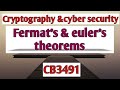 Fermat & Euler Theorems in Cryptography 🔐