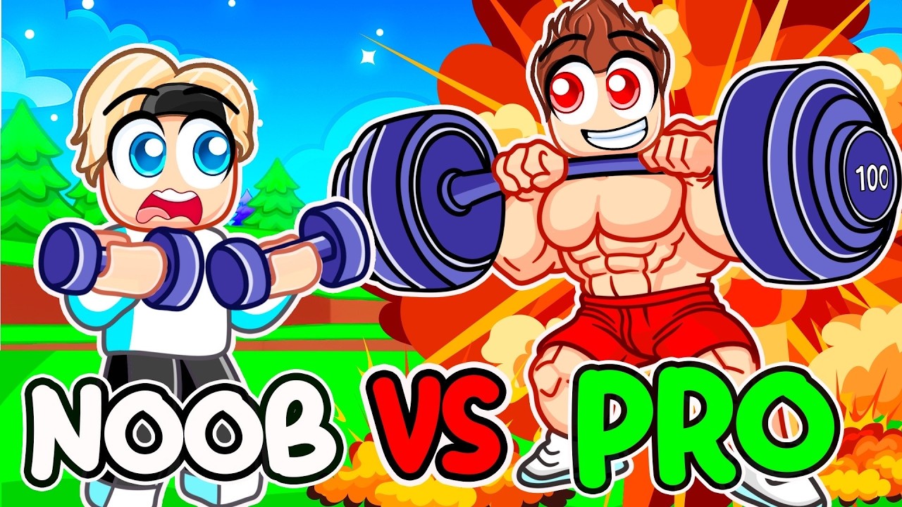 NOOB vs. PRO BODYBUILDER WETTKAMPF in ROBLOX!