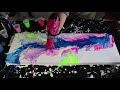 Fluid Painting With a Hair Dryer | Neon Colors