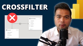 CROSSFILTER DAX Basics // How to use the CROSSFILTER DAX function in Power BI in 2024