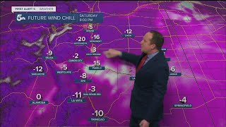 Dangerous overnight wind chills before warmer Sunday sunshine
