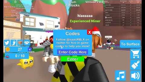 NEW Code GET 1000 coins[HATS!] Mining Simulator