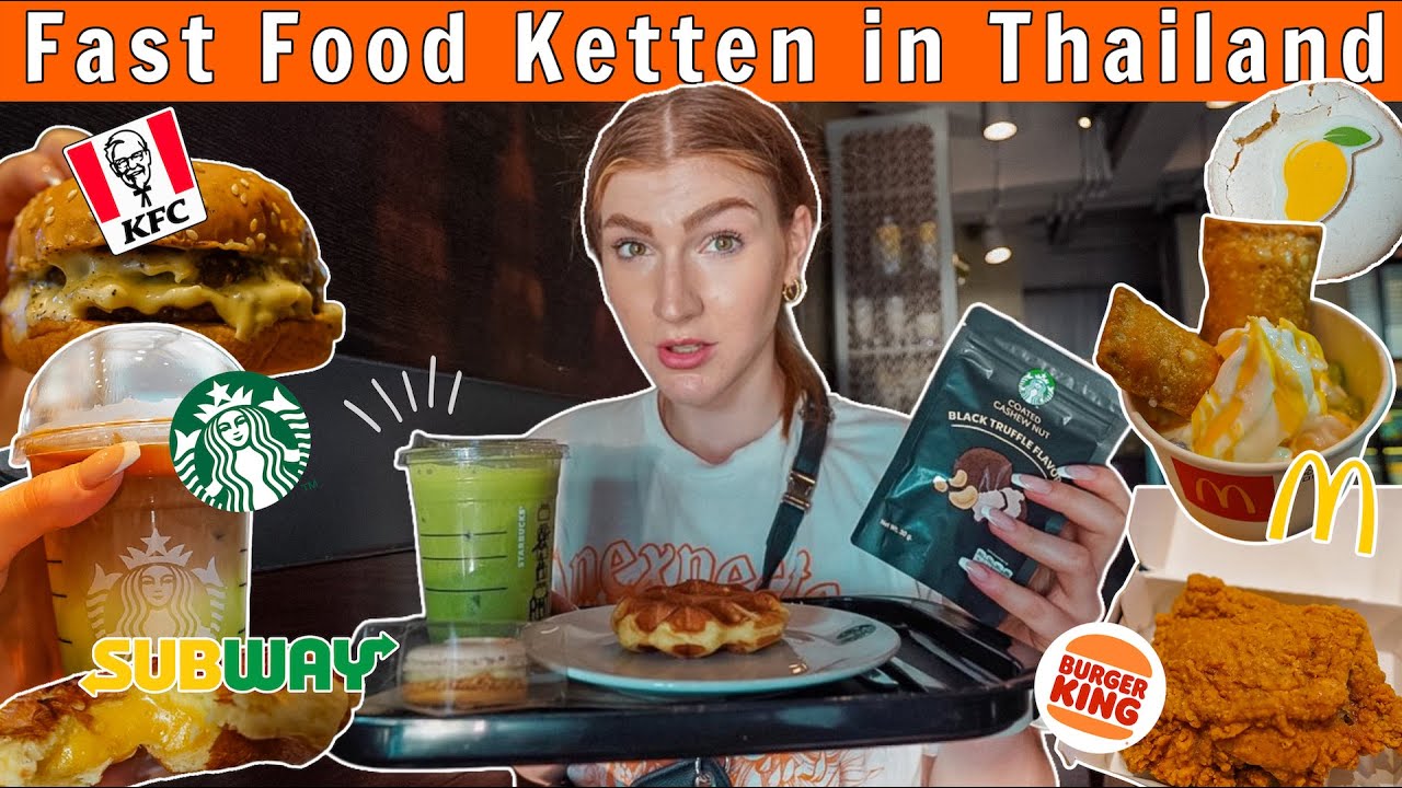 Fast Food Ketten in Thailand probieren 😱 (ANDERS! Mecces, BK, KFC & Co.)