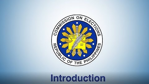 1   Introduction And Election Personnel