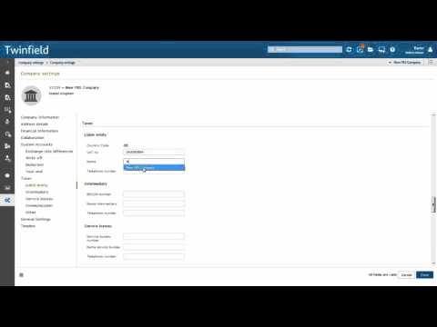 2. Twinfield - Company Settings