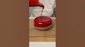 Mirror Glaze Recipe ✨ Save this for the next time you want to glaze a cake 🤍 #cake #glaze #recipe