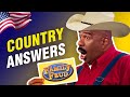 Yee-Haw! Steve Harvey loses his mind over the funniest "country" answers and accents on Family Feud!