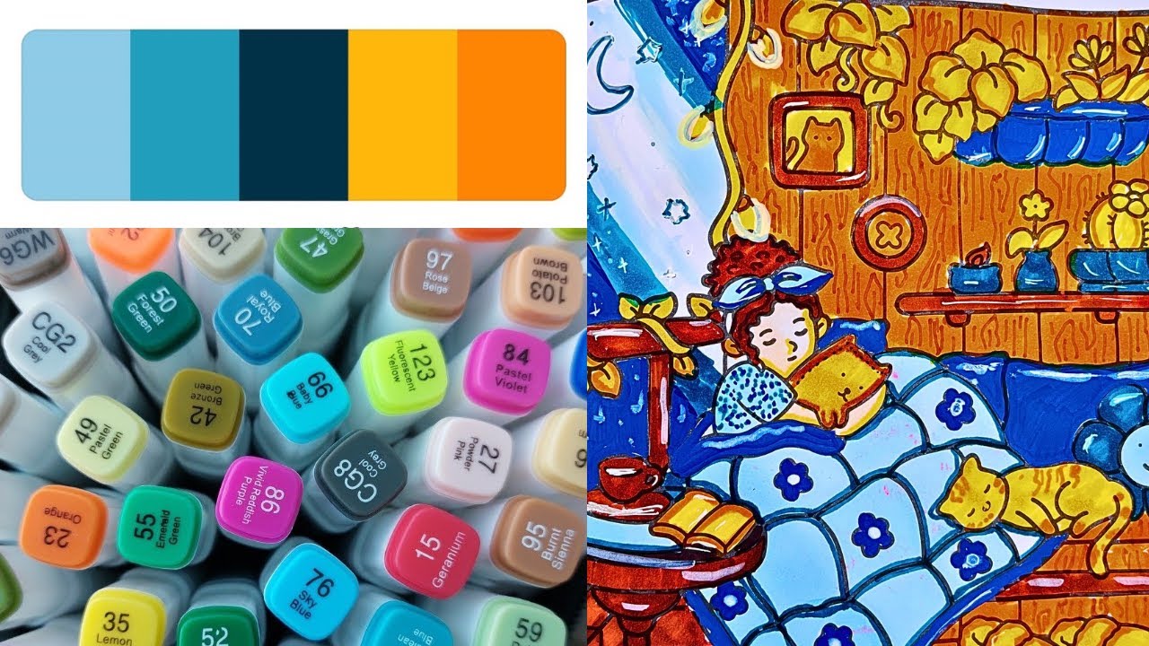 🌈COLOR WITH ME|ASMR| color combination