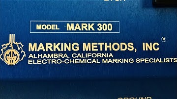 Electro-Chemical Metal Marking and Etching on Titanium