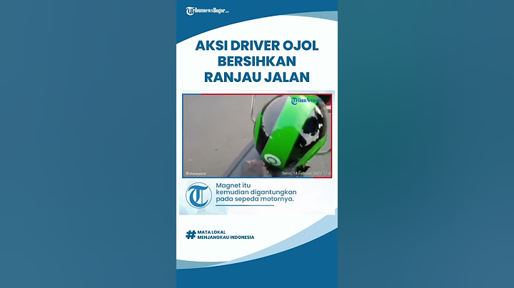 Viral Video Aksi Heroik Driver Ojol Bersihkan Ranjau Jalan, Aksinya Dapat Pujian dari Polisi